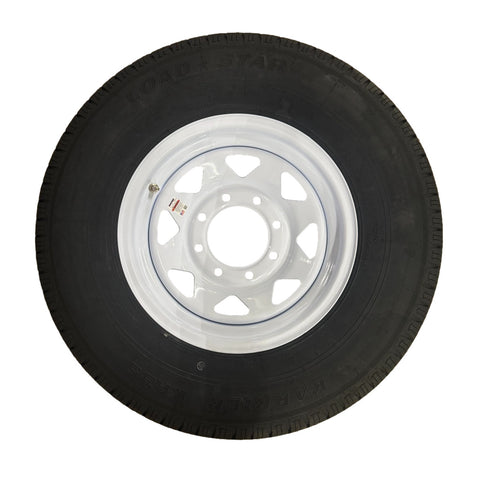 Kenda Loadstar | ST235/80R16 | Trailer Tire | White Spoke | Load Range E | 8 on 6.5" Bolt Pattern
