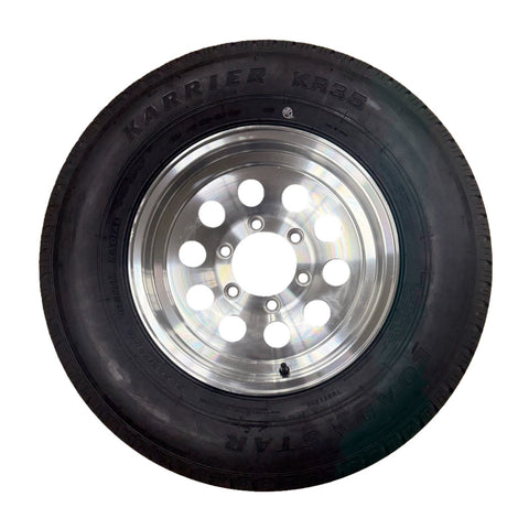 Kenda Loadstar | ST225/75R15 | Aluminum Wheel & Trailer Tire | Aluminum Mod | Load Range D | 6 on 5.5" Bolt Pattern