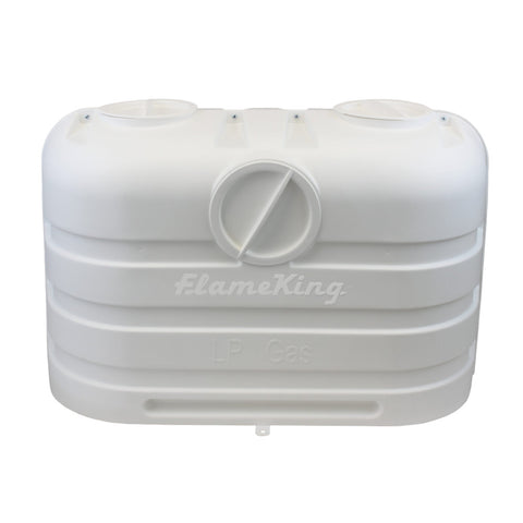 Dual 20 lb LP Propane Tank Cover | Lightweight, Heavy-Duty Protection | White | YSN-PCC-RV20-WHT