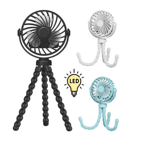 Rechargeable Flexible Fan | Portable Multi-Function Cooling Companion | 11-4095