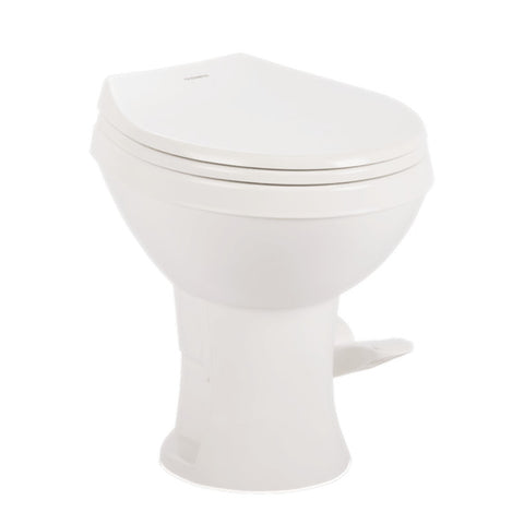 Dometic White RV Toilet Standard Plastic 400 Series Gravity Flush New w/Warranty 9610008275