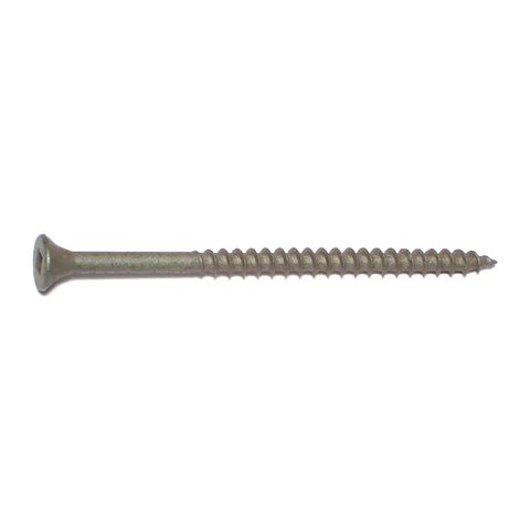 #8 x 3" Green XL1500 Coated Steel Square Drive Bugle Head Deckselect Deck Screws 1 LB