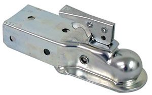 2" Straight Coupler w/3" Channel 3500# Capacity Zinc Finish  (22-300F)