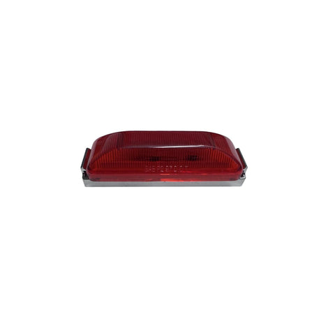 4" Rectangular LED Lamp, Red Chrome Base (47-38-035)