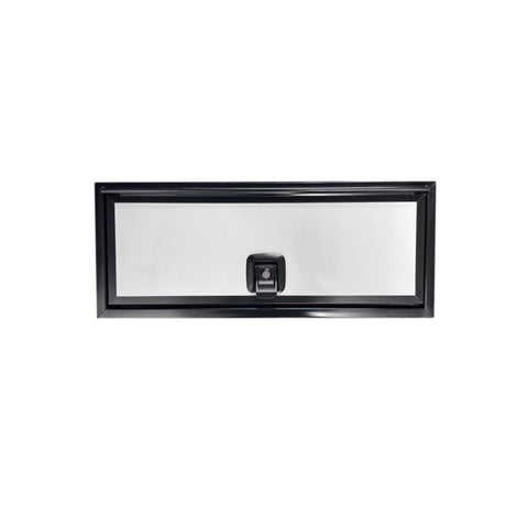 RV Baggage Compartment Door | 25.75" x 9.5" | White Door with Black Trim
