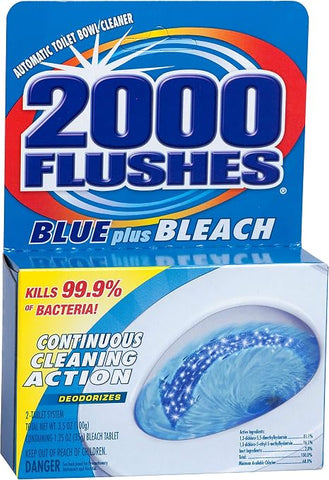2000 Flushes Blue Plus Bleach (Case of 12 of 20801)