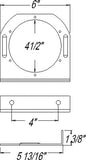 4" Round Metal Light Bracket