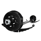 Axis 7000# Drop Brake Trailer Axle | Underslung Springs | 8 on 6.5" Bolt Pattern |