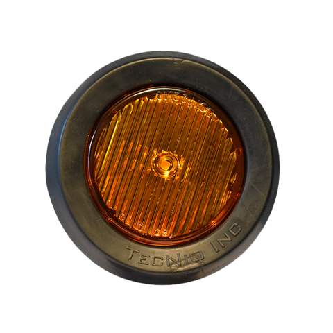 2" Round Amber Sidemaker Amber Lens w/Grommet & Wire  (S30-AA00-1 Kit)
