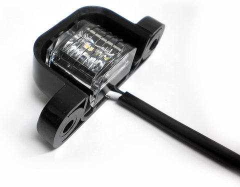 Black Base License Lamp Horizontal Plane Mount (L11-WB00-1)