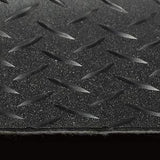 8'2" Wide | Diamond Plate Rubber Flooring | Black |