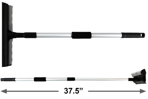 Telescoping Window Squeegee w/Scrub Sponge 37.5"