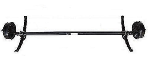 Axis 6000# Straight Brake Trailer Axle | Underslung Springs | 6 on 5.5" Bolt Pattern |