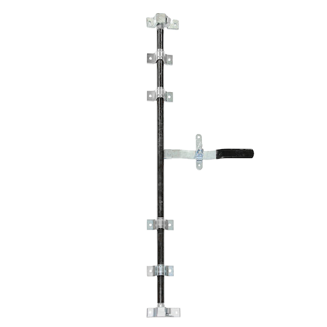 Buyers Product Steel Trailer Door Cam Action Lock Kit features rugged cast steel cups, lugs, a 13" steel handle, and supports. It is for use with a 3/4" tubing (not included).

Sturdy cast steel cups, lugs, and handle for long lasting use.
Zinc coated...