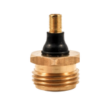 Item #: 36153
Completely clear your water lines with the Camco RV Brass Blow Out Plug. Screw the plug into the city water inlet, open all drains and faucets, attach and activate the air pump until all lines are clear. Patented.

Helps clear the water...