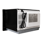 InVision .9 Cu. Ft. RV Microwave with Trim Kit | Stainless Steel | Built-In Microwave | 300-4200