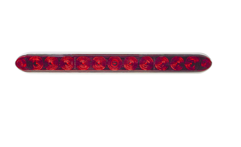 Red Low Profile STT Ted Lens Stop Tail Turn T10-RR00-1
Dimensions:15.52"x 1.28"x 0.48"