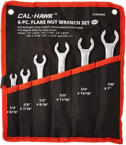 Wrench -Flare Nut Wrench 6pc SAE