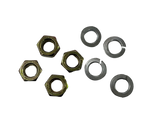 10" Brake Assembly Mounting Nut & Washer 4pc set (Kit)