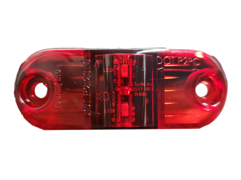 Model S170 Red P2/PC Waterproof Sidemarker Red Lens 6" Pigtail S17-RR0P-1