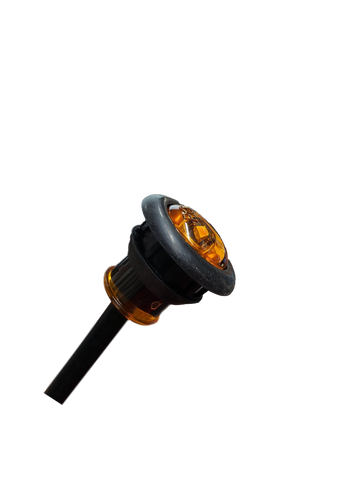 Bright single diode LED with Amber Lens and Amber Diode