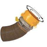 Camco's Revolution RV Sewer Lug Fitting is designed with easy-grip wings for a quick connect and disconnect. It includes a Twist-It Clamp that secures the hose for an odor tight connection. The lug fitting swivels 360 degrees for ease of use. It...