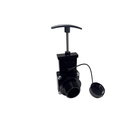 VALT1001C Valterra 1 1/2" Dump Valve RV Drain Sewer Waste Valve Assembly Hub Spigot