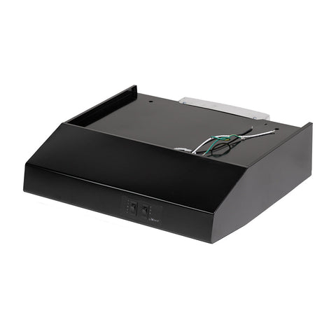 Black 12 Volt Range Hood with Fan and Light