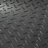 8'2" Wide | Diamond Plate Rubber Flooring | Black |