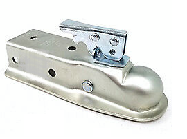 2" Straight Coupler w/2.5" Channel 3500# Capacity Zinc