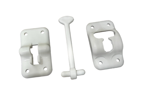 4" White Door Catch  (MD470W)