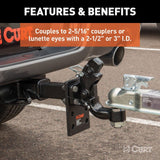 Curt Ball & Pintle Hitch (2-5/16" Ball, 16,000 Lbs. Ball Capacity) #48200