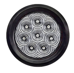 Hi Visibility 4" Round STT Clear Lens Grommet Mount Tri-Pole T46-RCOT-1 (Kit)