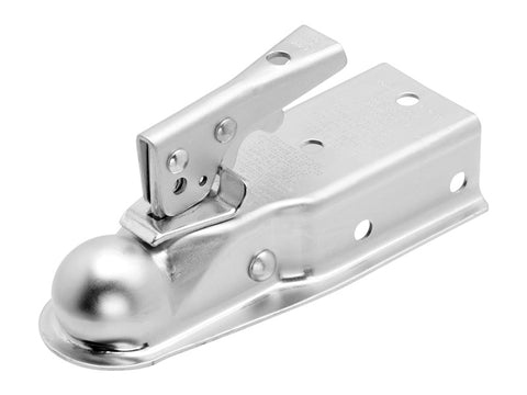 1 7/8" Ball Straight Zinc Coupler w/2" Channel 2000# Capacity  (CT-2001-Z-CTNLB)