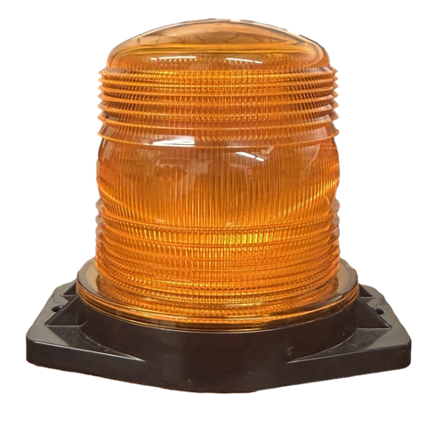 Small Amber LED Beacon Light | 1 LED Warning Light with Pigtail | K12-AA00-1