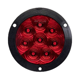 Hi Visibility 4" Round STT Red Lens Flange Mount Tri-Pole T46-RRFT-1 (Kit)