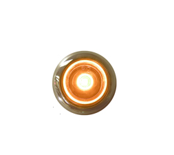 Bright single diode LED with Clear Lens and Amber Diode