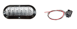 6" Oval 6 LED STT Surface Mount Clear Lens Tri-Pole (T66-RCST-1 Kit)
Surface Mount - 7.55"x 3.29"x 1.47"
