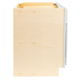 RTA (Ready-to-Assemble) | Pure White Base Kitchen Cabinets - Shaker Style | 100% Hardwood | Made in America | Soft Close Hardware | (Maple Polar White, 24" D x 36" W x 34.5" H)