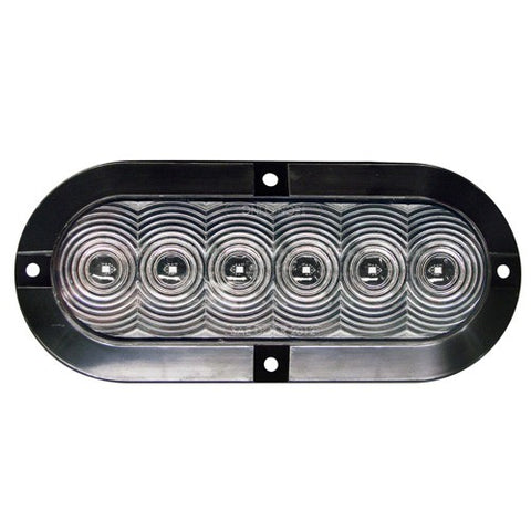 6" Oval 6 LED STT Surface Mount Clear Lens Tri-Pole (T66-RCST-1 Kit)
Surface Mount - 7.55"x 3.29"x 1.47"