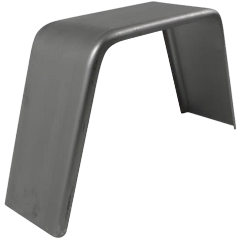Smooth Steel | Flat Top Fender | 34"L x 10"W x 17"H | for Single Axle Trailer | 2 Pack of Fenders Kit