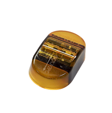 S14 Amber PCP2 Stud Mount Marker Light Amber Lens Pigtail S14-AAS0-1
