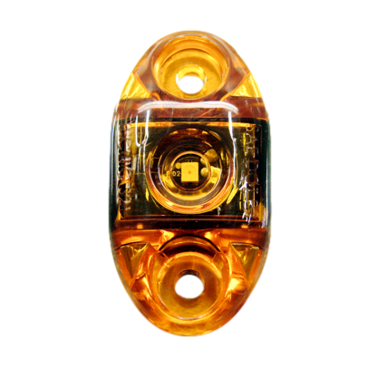 2" Oval Sidemarker Amber/Amber Lens Pigtail Connection S21-AA00-1