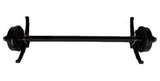 Axis 3500# Drop Brake Trailer Axle | Underslung Springs | 5 on 4.5" Bolt Pattern |