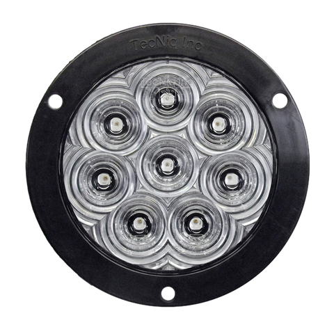 Hi Visibility 4" Round Reverse Clear Lens Flange Mount Tri Pole (T46-WCFT-1 Kit)