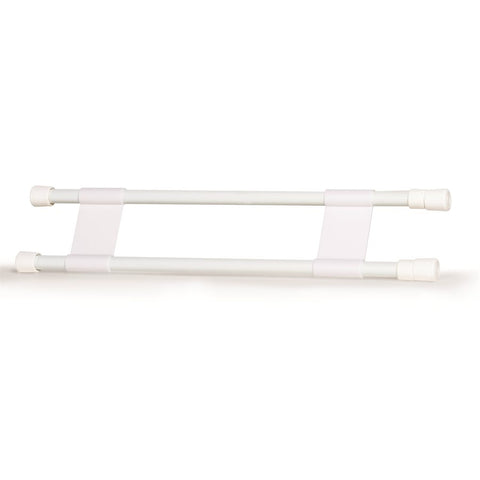 Double Refrigerator Bar White 16" to 28" (44073)