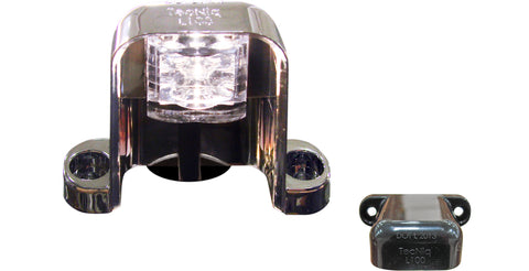 Chrome Base License Lamp Vertical Plane Mount  (L10-WC00-1)