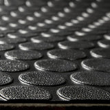 8'6" Wide | Coin Rubber Flooring | Black |