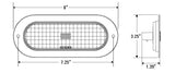 Tecniq T620 6" Oval LED Flush Mount - Clear *Discontinue* T62-W0VA-1