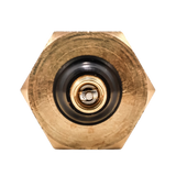 Item #: 36153
Completely clear your water lines with the Camco RV Brass Blow Out Plug. Screw the plug into the city water inlet, open all drains and faucets, attach and activate the air pump until all lines are clear. Patented.

Helps clear the water...